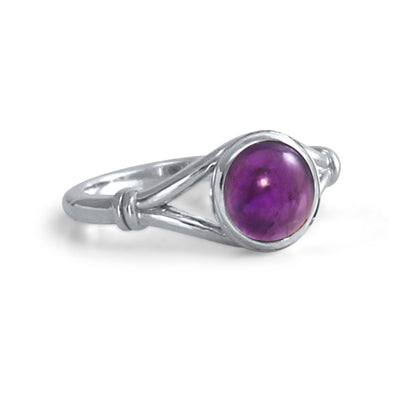 Sterling Silver Eclipse Collection Ring - With Cabochon Gem Stone