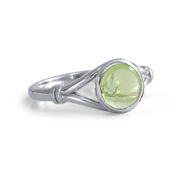 Sterling Silver Eclipse Collection Ring - With Cabochon Gem Stone
