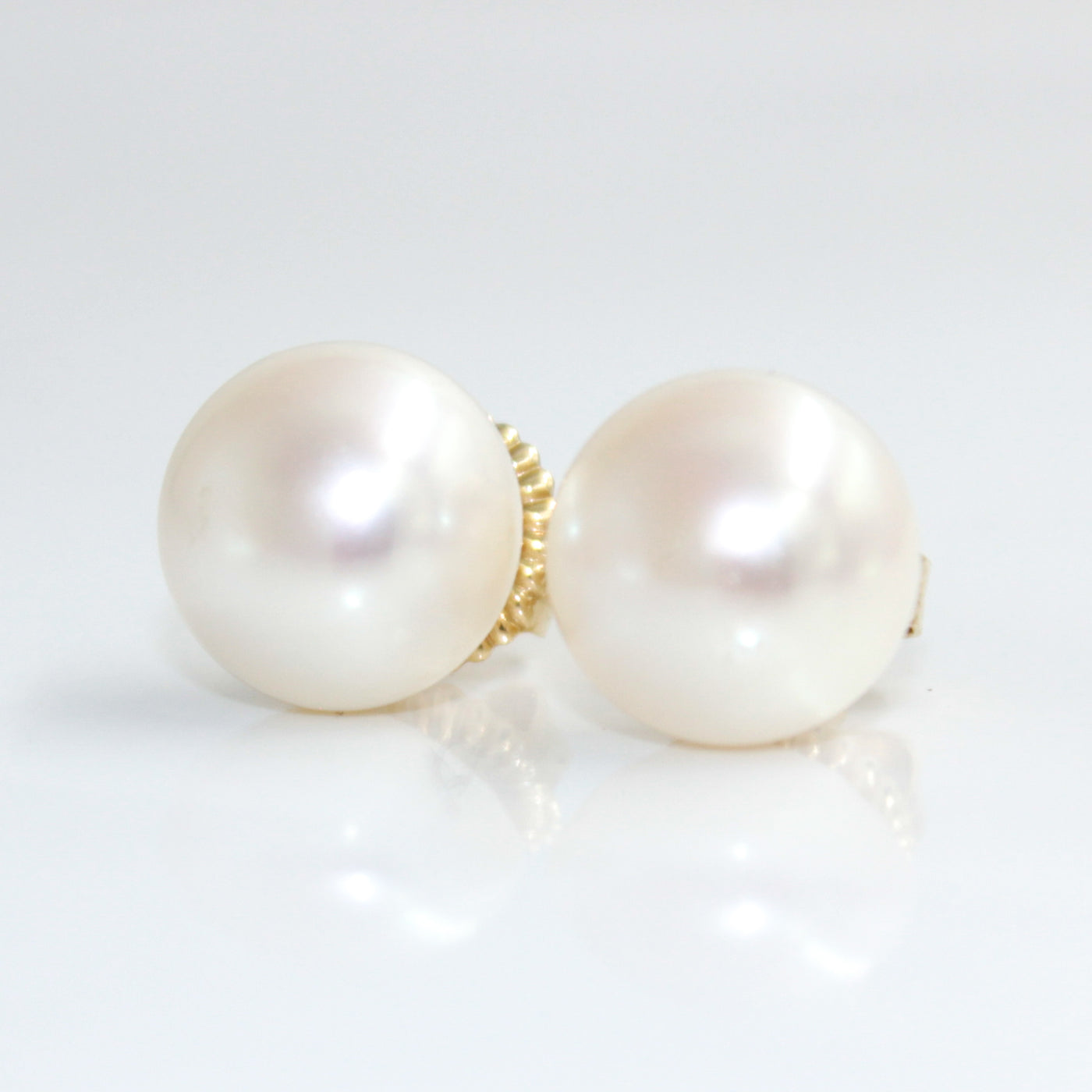 Large Pearl Studs - 12mm