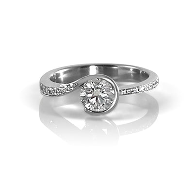 Swirl Engagement Ring