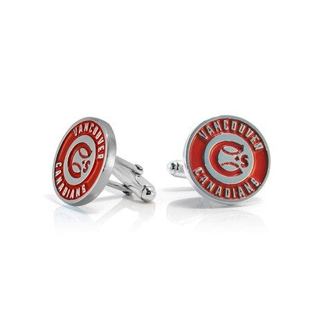 Handmade Sterling Silver Vancouver Canadians Cufflinks
