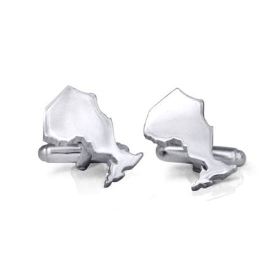 Handmade Sterling Silver Province and Territory of Canada Cufflinks