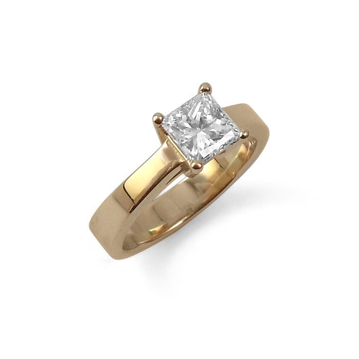 Princess Cut Solitaire Diamond Engagement Ring