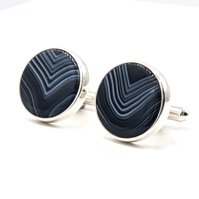 Bezel Gemstone Cufflinks