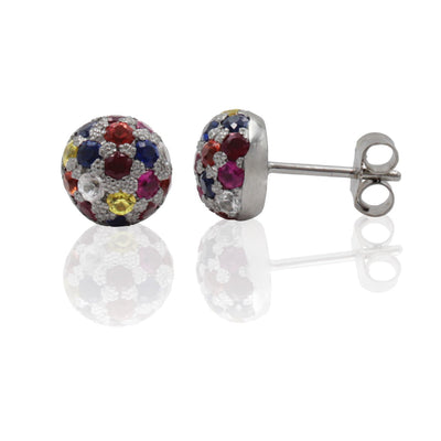 Multicoloured Sapphire Earrings