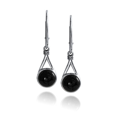 Sterling Silver Eclipse Collection Dangles - With Cabochon Gem Stones