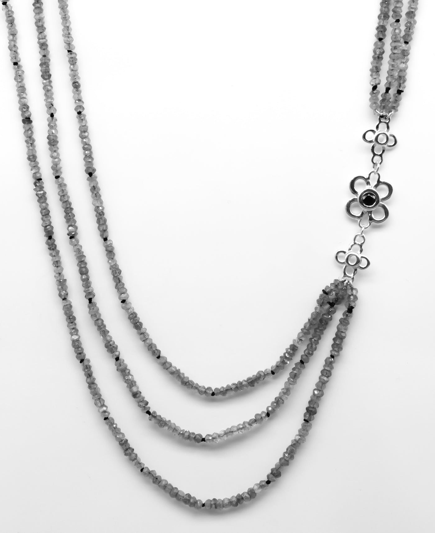 Multi-strand Labradorite Necklace