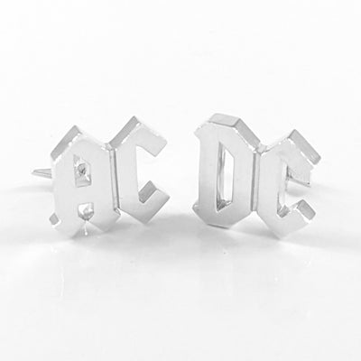 Handmade Sterling Silver AC/DC Cufflinks