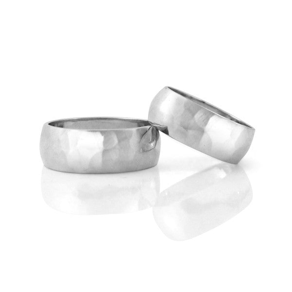 Hammered Wedding Rings