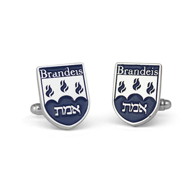 Handmade Sterling Silver Custom Brandeis University Cufflinks