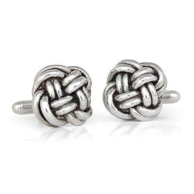 Handmade Sterling Silver Forget Me Knot Cufflinks
